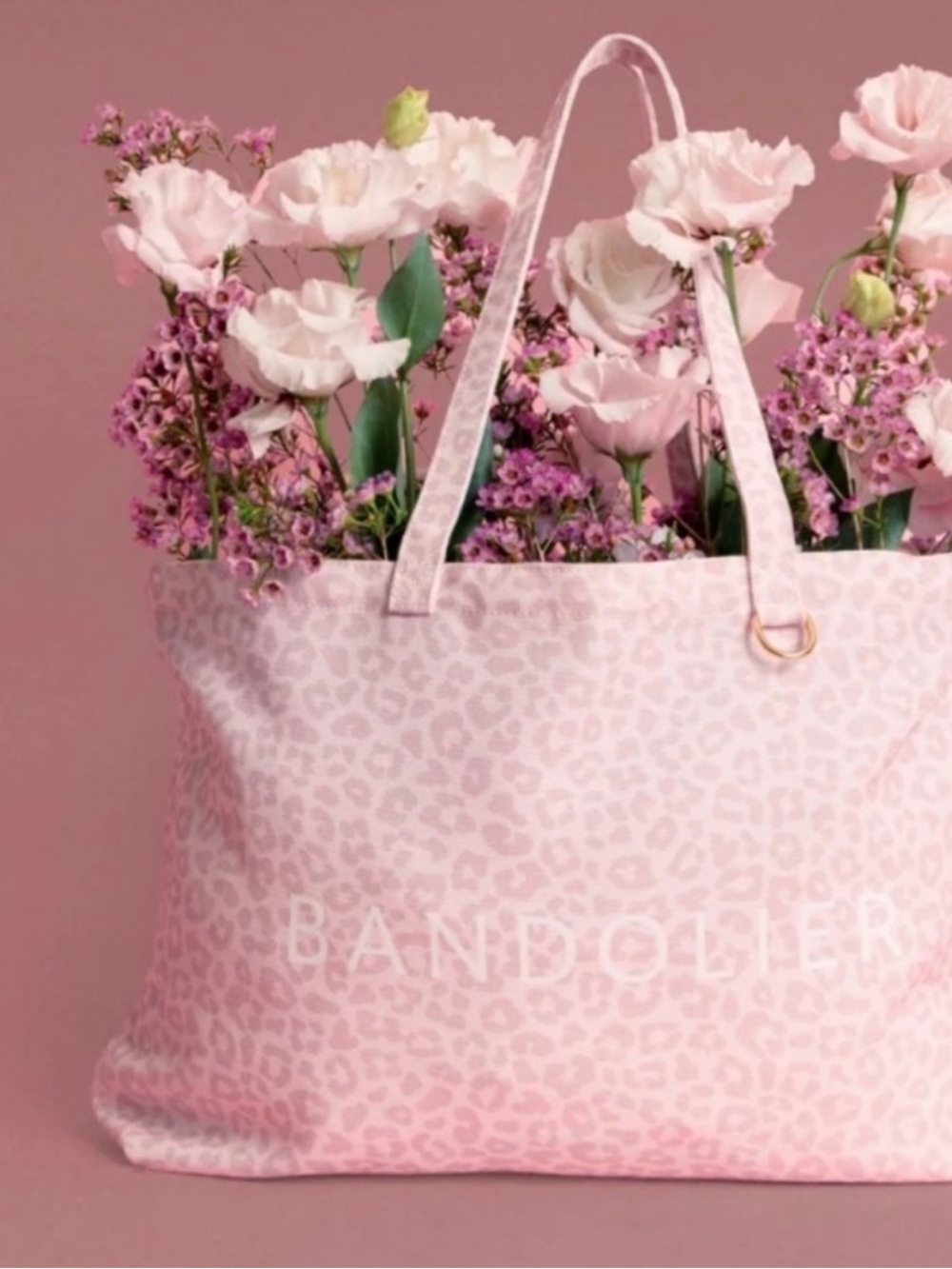 Pink Leopard Print Tote Bag Brand New